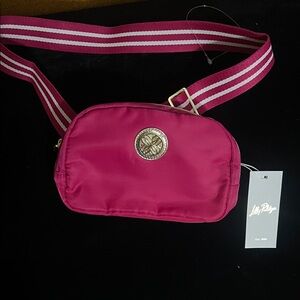 Lilly Pulitzer Fuchsia Crossbody Bag with Gold Accent